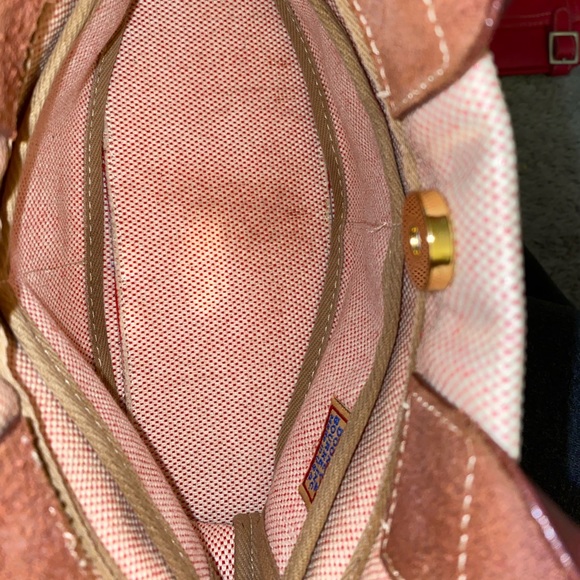 Vintage Dooney & Bourke  small red handbag canvas - Picture 5 of 7